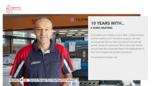 10 years with Ingenieria e Innovación - Euro Seating Internacional